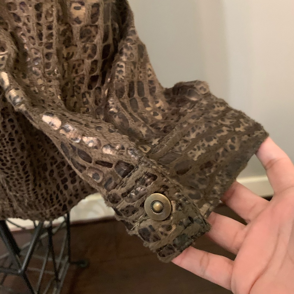 Ruby Rd 18w Metallic Leopard Print Jacket - image 5